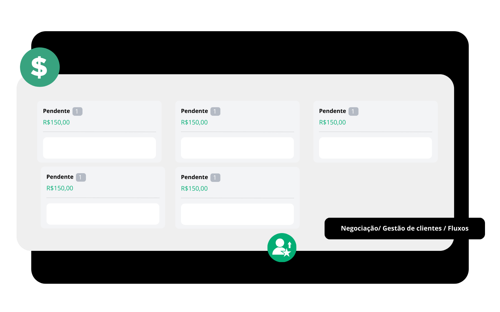 Interface do CRM Agenda Fácil IA